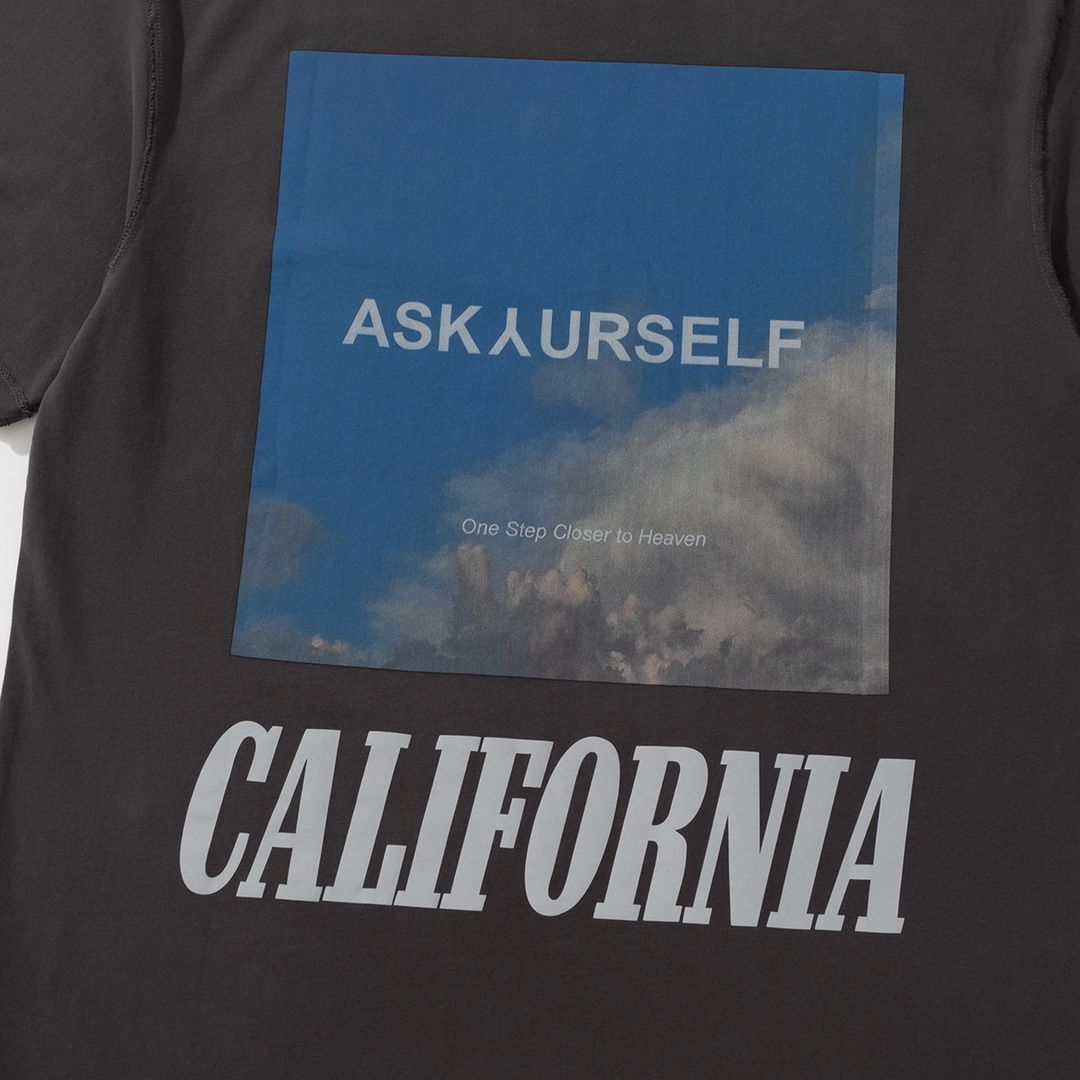ASKYURSELF 夏新品 tシャツ アメリカサイズ激安通販 トップス 柔らかい 短袖 純綿 シンプル プリント ブラック_6