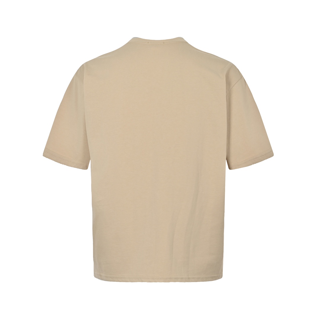 ASKYURSELF 春夏人気定番安い tシャツ インスーパーコピー 半袖 トップス 純綿 プリント 柔らかい シンプル ブラウン_3