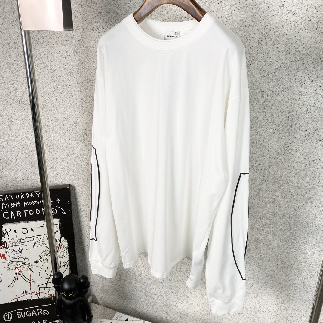ASKYURSELF 映画 tシャツスーパーコピー 長袖 トップス 純綿 ゆったり 人気販売 ファッション 3色可選 ホワイト_5