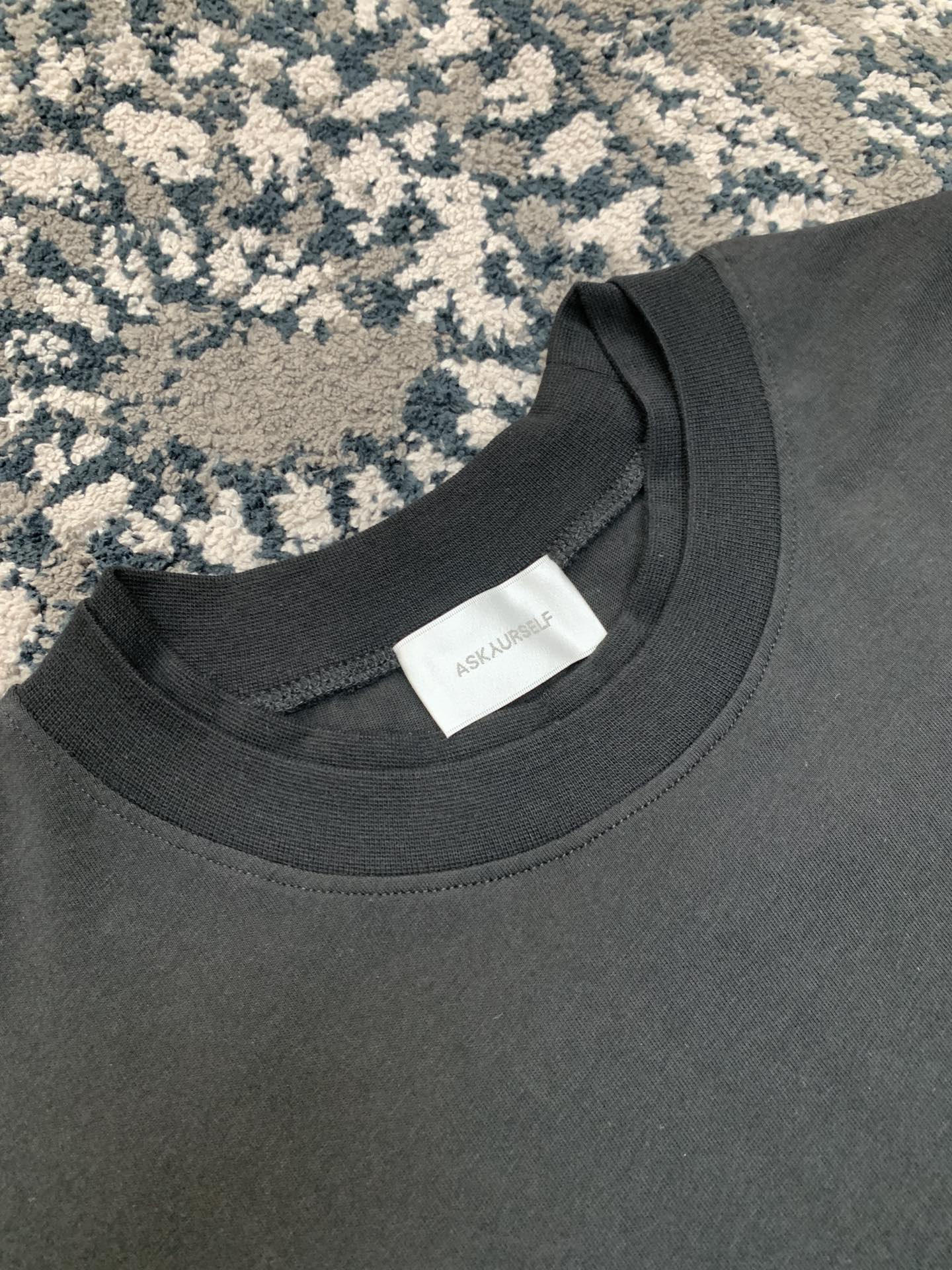ASKYURSELF お得100%新品 tシャツ 重さコピー 長袖 トップス 純綿 ゆったり ファッション 男女兼用 ブラック_6