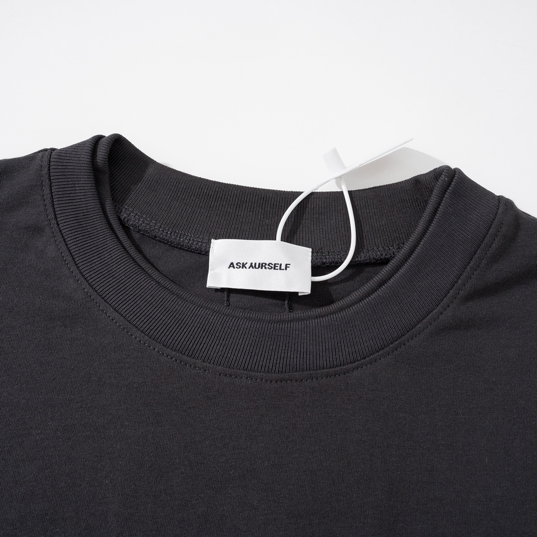 ASKYURSELF 新作到着!!  tシャツ おしゃれｎ級品 長袖 トップス 純綿 ゆったり ファッション ゆったり 人気品 ブラック_3