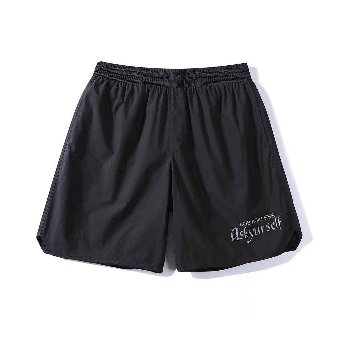 ASKYURSELF ヴェルサーチェジャパンｎ級品 プリント カラフル 人気 ファッション 夏ズボン ショットパンツ ブラック_1