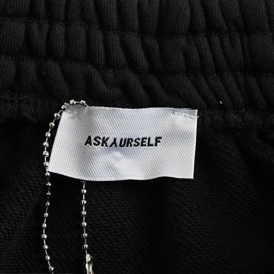 ASKYURSELF 人気定番豊富な アスクユアセルフ ブランド激安通販 夏ズボン ショットパンツ ブラック_6
