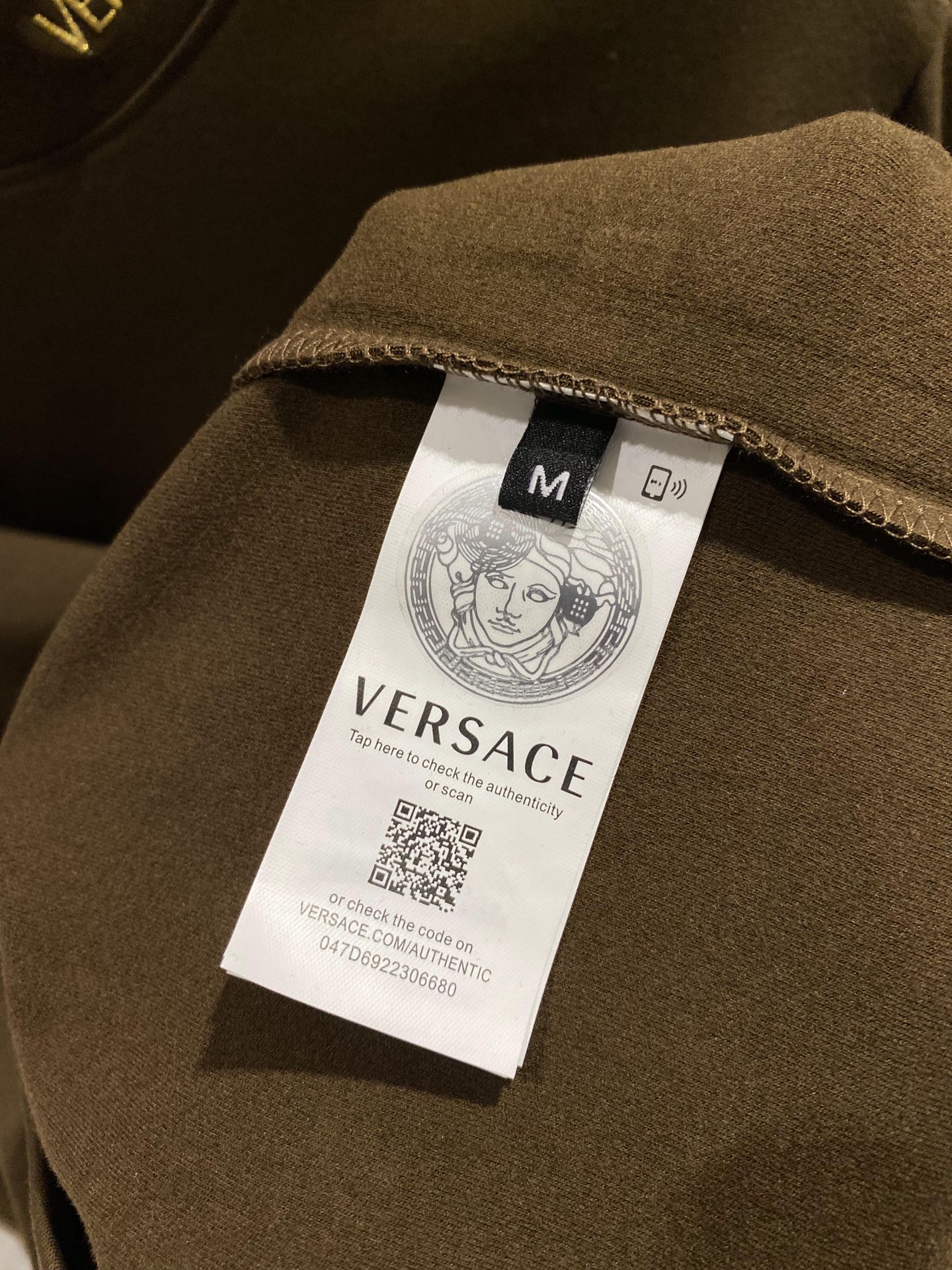 VERSACE 人気新作 ヴェルサーチ シルクシャツ激安通販 長袖Tシャツ トップス 純綿 ゆったり シンプル 3色可選 ブラウン_8