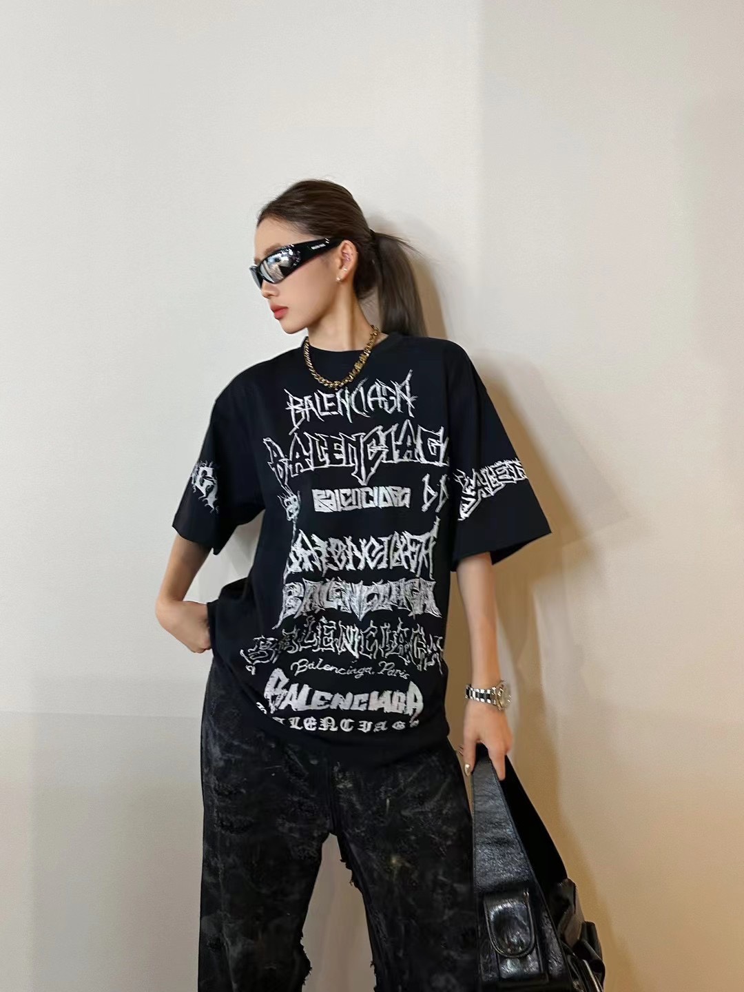 人気セール 安い バレンシアガ メルカリ tシャツ スーパーコピー 高品質 コットン素材_4