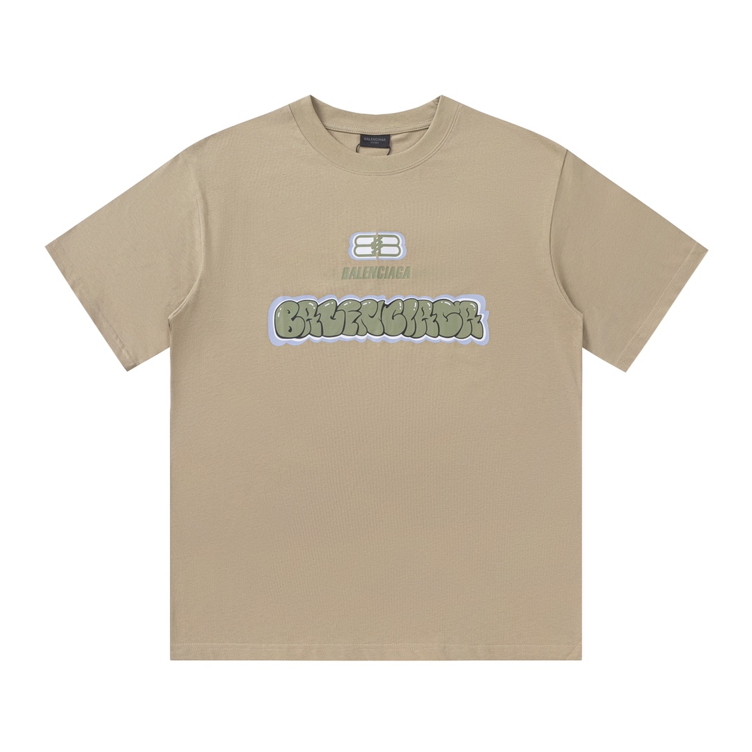人気セール 高品質バレンシアガ tシャツ偽物  プリント入り  快適 質感 落ち肩_1