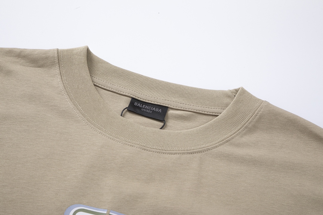 人気セール 高品質バレンシアガ tシャツ偽物  プリント入り  快適 質感 落ち肩_3