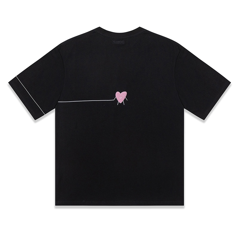 春夏新品 ヴェトモンtシャツｎ級品 純綿 トップス 可愛い 半袖 シンプル 人気のTシャツ プリント 2色可選_12