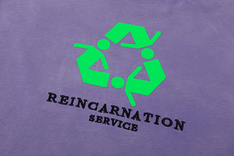 人気定番 ヴェトモン スタッフtシャツスーパーコピー 純綿 トップス 短袖 シンプル ファッション 3色可選 パープル_6