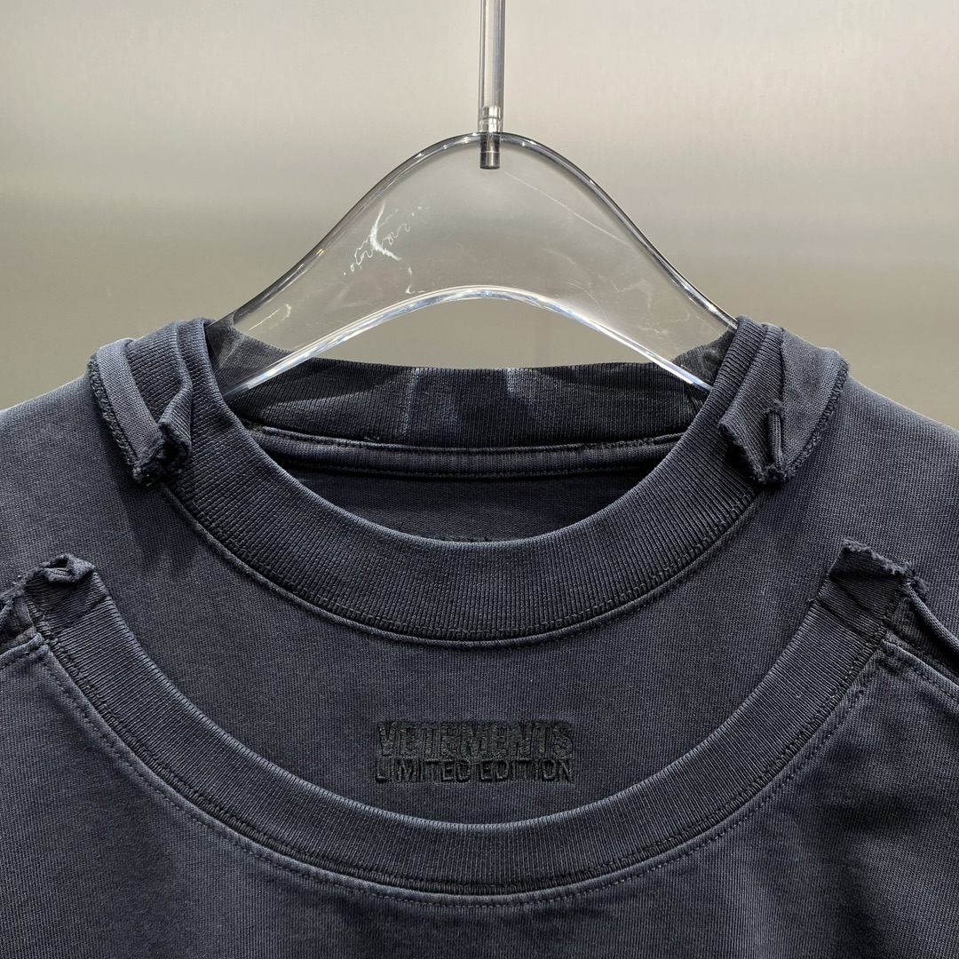 新商品! ユヴェントス tシャツ偽物 純綿 トップス 長袖 ゆったり 男女兼用 フェイクレイヤード ロゴ刺繍 ブラック_4