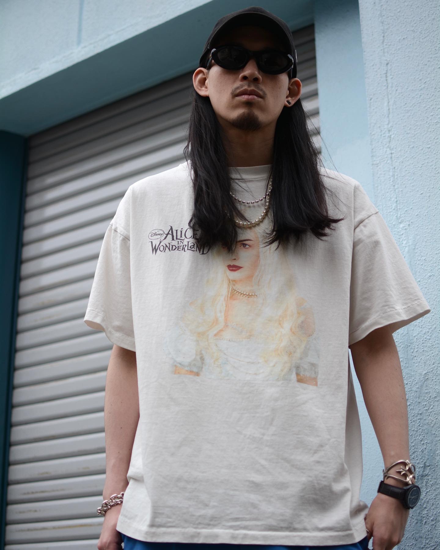 [新季度]セントマイケルtシャツコーデ偽物 トップス 純綿 アリスプリント 短袖 大人気  ホワイト_1