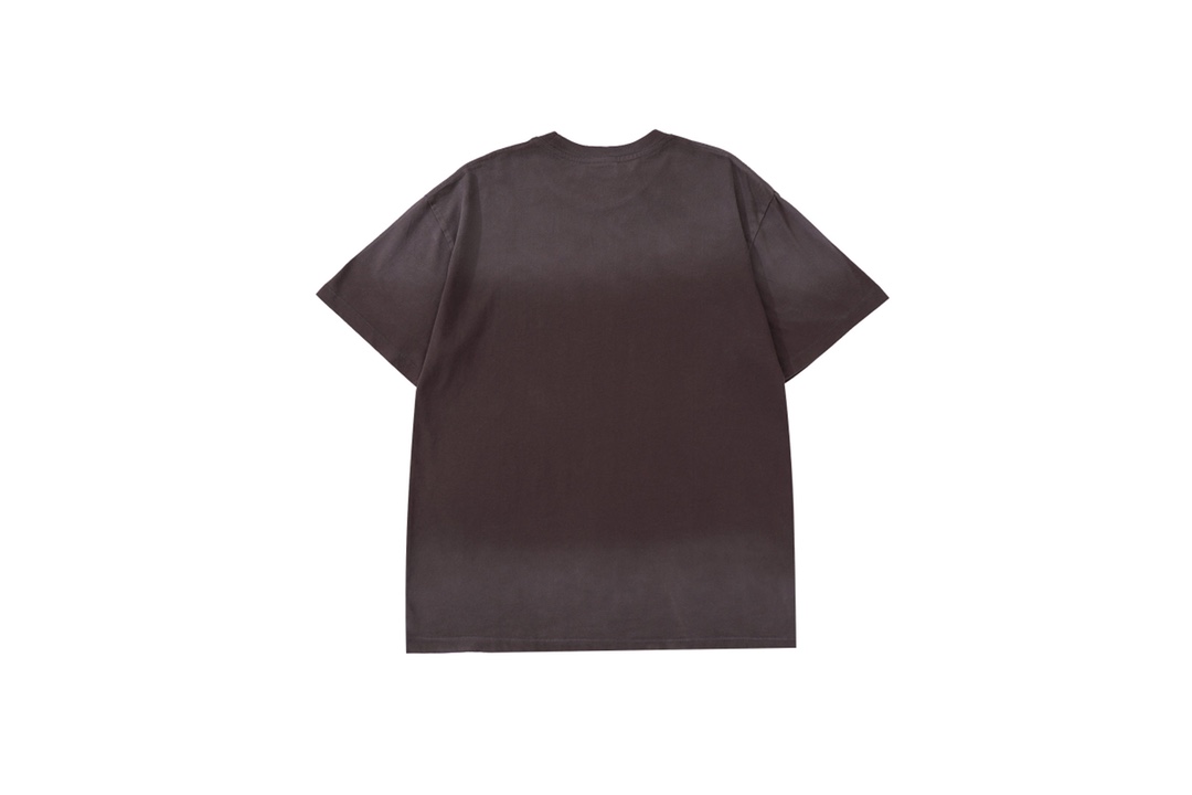 お勧め セントマイケル ヌビアンｎ級品 プリント トップス 純綿 半袖 シンプル 万能Tシャツ ブラウン_2
