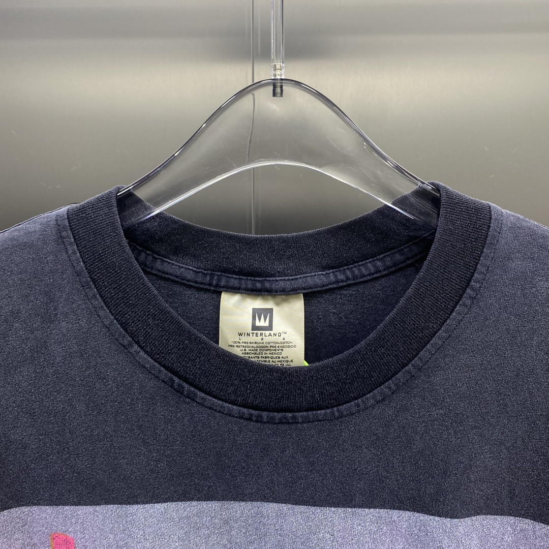 SAINTMICHAEL マイユtシャツ激安通販 柔らかい トップス 純綿 半袖 プリント 男女兼用 ファッション ブラック_5