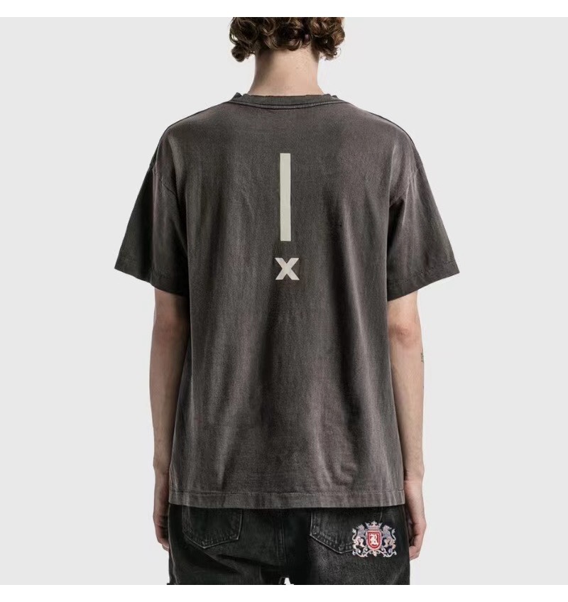 SAINTMICHAEL お得100%新品 セントマイケルエヴァコピー 純綿 短袖tシャツ プリント 柔らかい トップス  ファッション ブラック_2