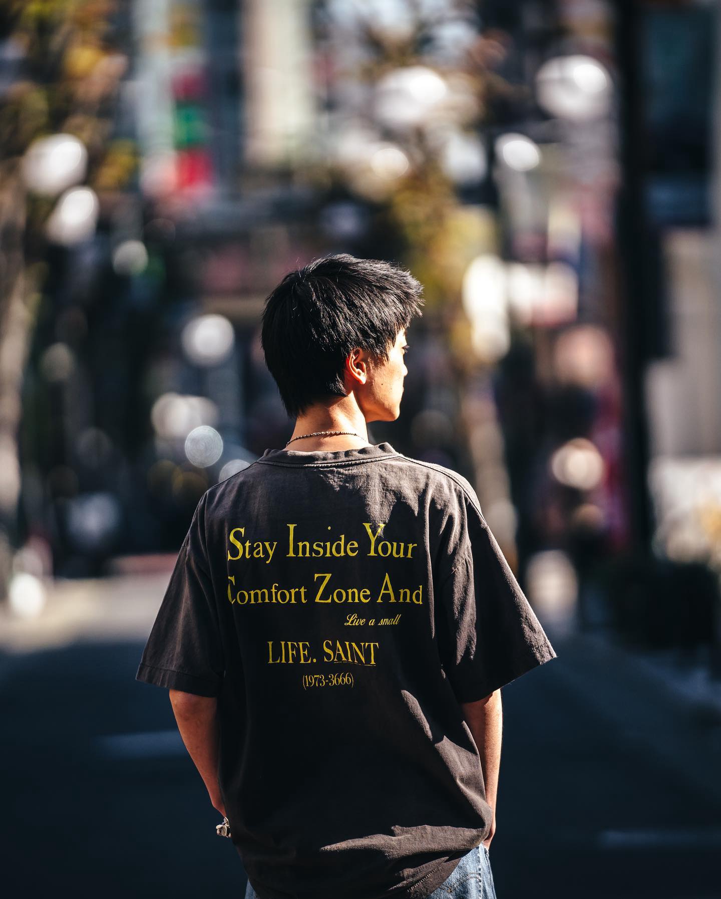 SAINTMICHAEL セントマイケル サイズコピー 純綿 ゆたっり 短袖tシャツ プリント トップス カジュアル ブラック_8