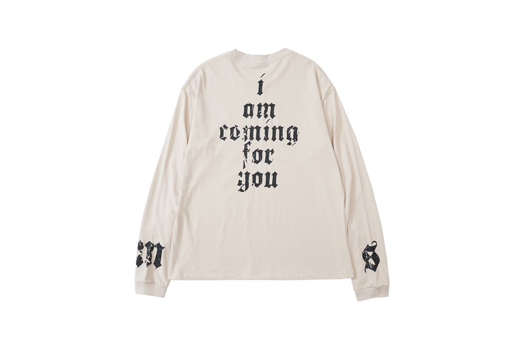 SAINTMICHAEL 大活躍 セントマイケル セットアップ激安通販 純綿 ゆたっり 長袖tシャツ プリント トップス カジュアル ホワイト_2