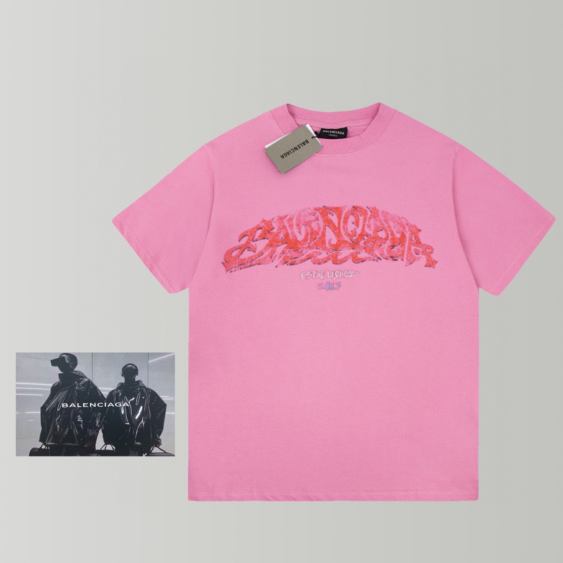 大人気！最注目 バレンシアガ tシャツコピー　ウォッシュ加工　春限定販売　オーバーサイズ_1