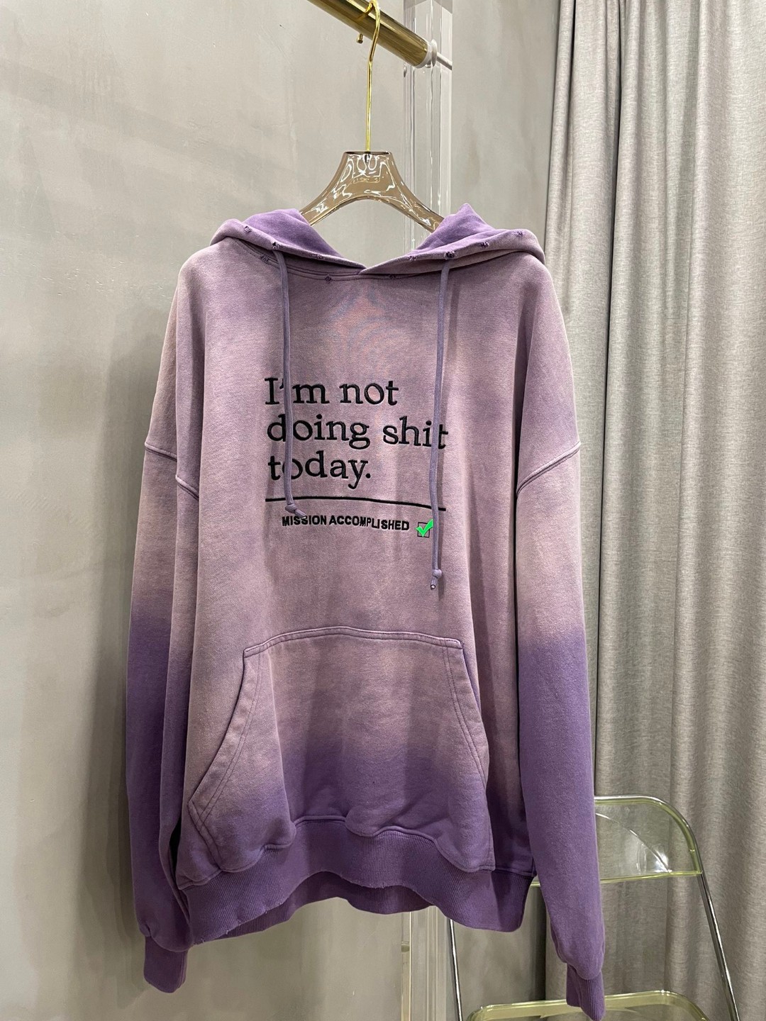 ヴェトモンパーカー レディース激安通販 純綿 フード付き トップス ゆたっり プリント 刺繍 秋服 2色可選_5