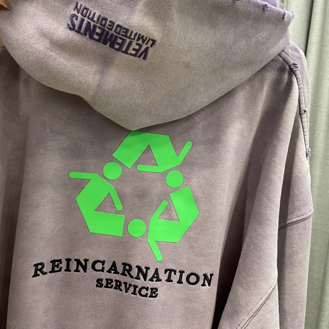 ヴェトモンパーカー レディース激安通販 純綿 フード付き トップス ゆたっり プリント 刺繍 秋服 2色可選_7