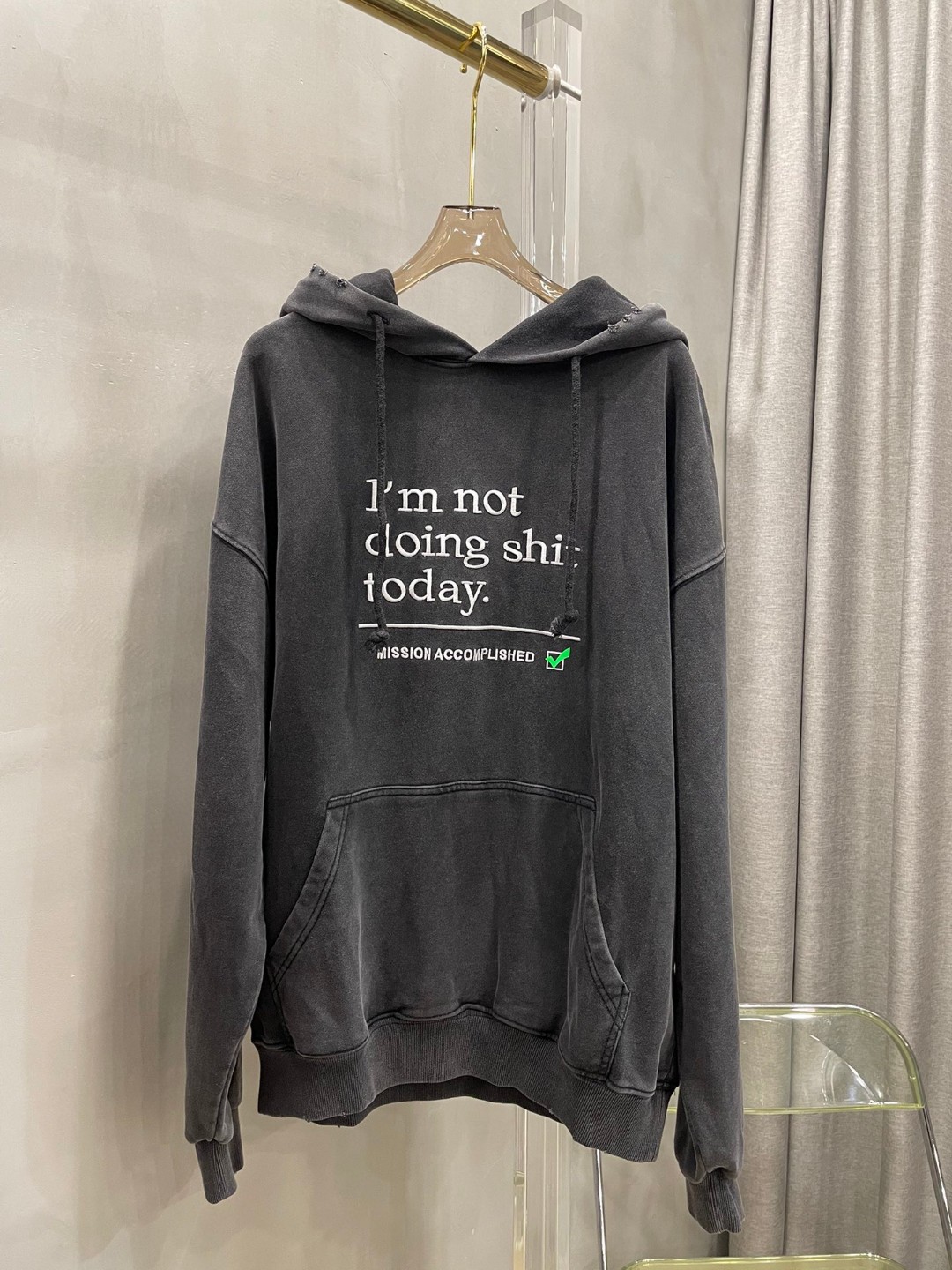 ヴェトモンパーカー レディース激安通販 純綿 フード付き トップス ゆたっり プリント 刺繍 秋服 2色可選_8
