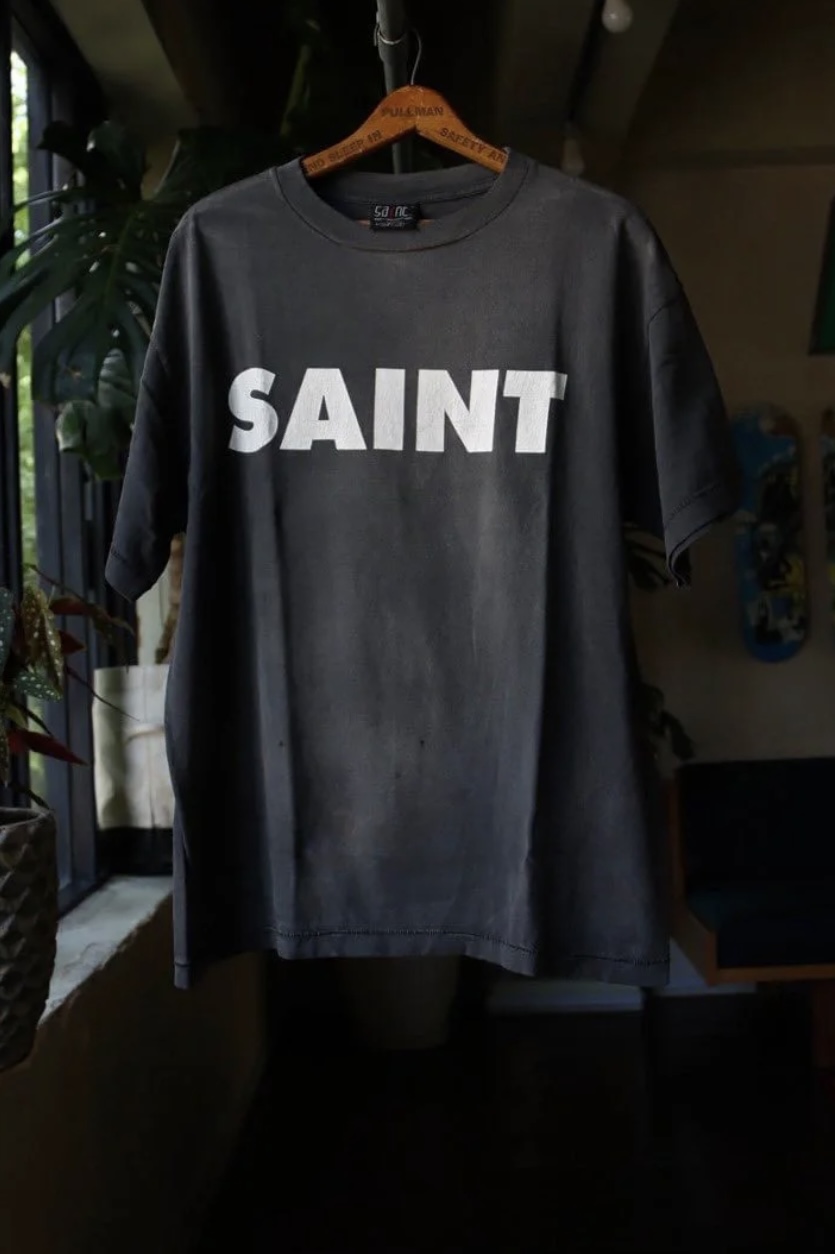 春夏人気定番安い セントマイケル tシャツ激安通販 プリント 純綿 トップス 短袖 シンプル 必要品 ブラック_5
