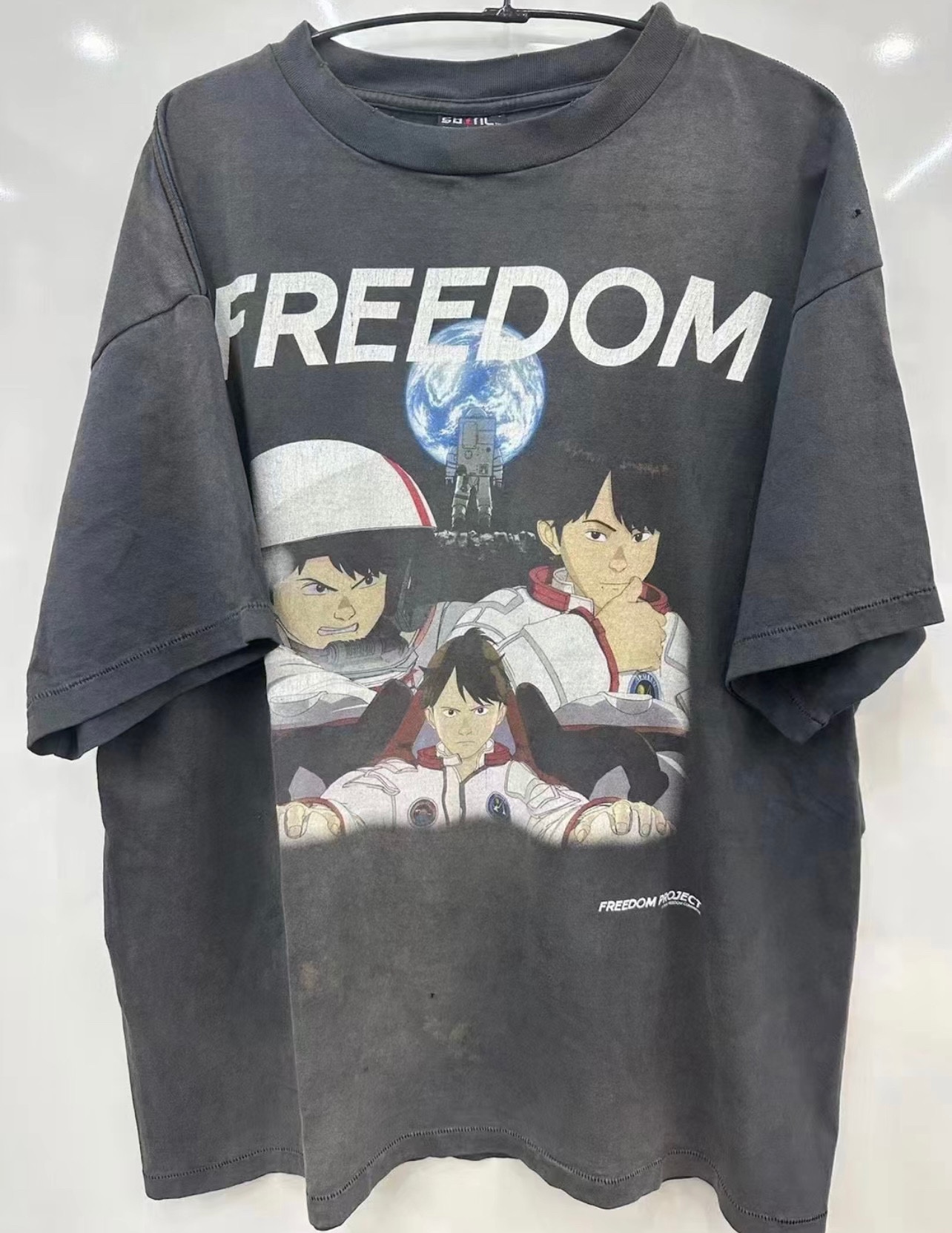 シンプル印象になって セントマイケル ロンtスーパーコピー 夏 漫画プリント シンプル  純綿 トップス 半袖 ファッション ブラック_2