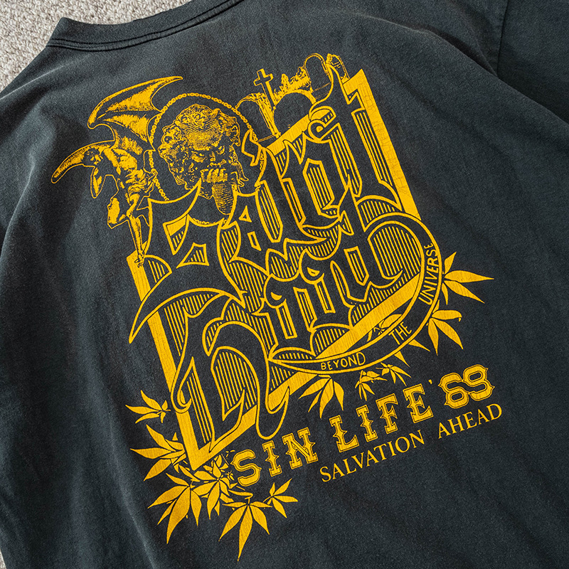 セントマイケル ロゴ激安通販 プリント シンプル  純綿Tシャツ トップス 半袖 ジャパン ファッション 男女兼用 ブラック_7