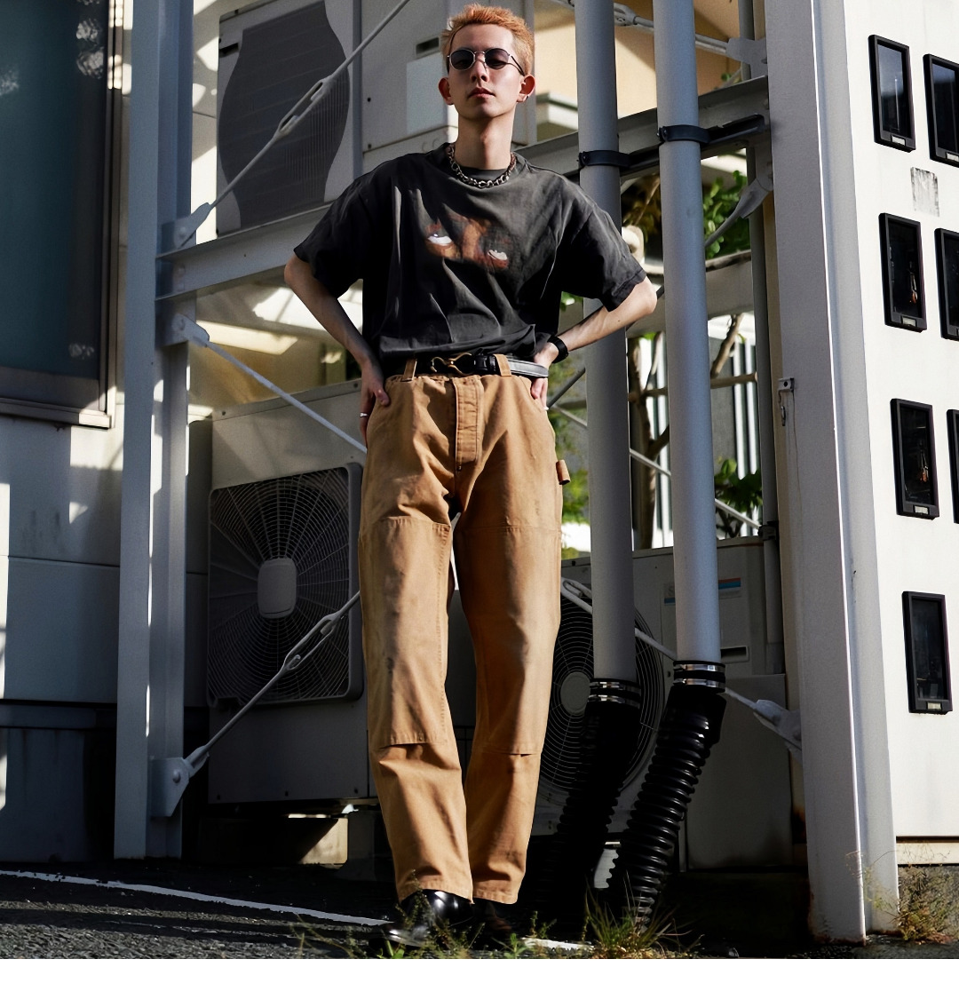 [新季度] セントマイケル とはコピー プリント シンプル 純綿Tシャツ トップス 半袖 柔らかい 通気性いい ブラック_3