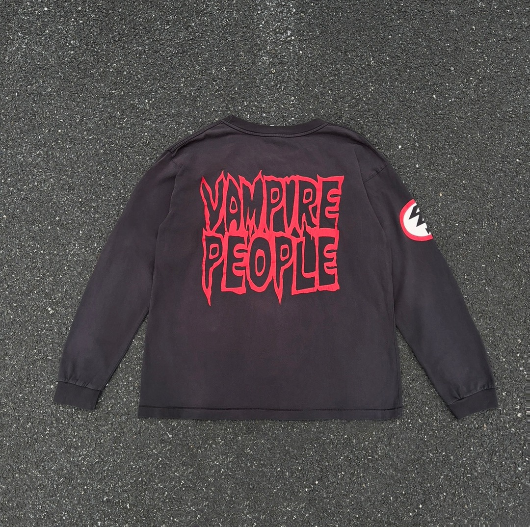 セントマイケル アミリ激安通販 プリント シンプル 純綿Tシャツ トップス 長袖 柔らかい 男女兼用 2色可選 ブラック_2