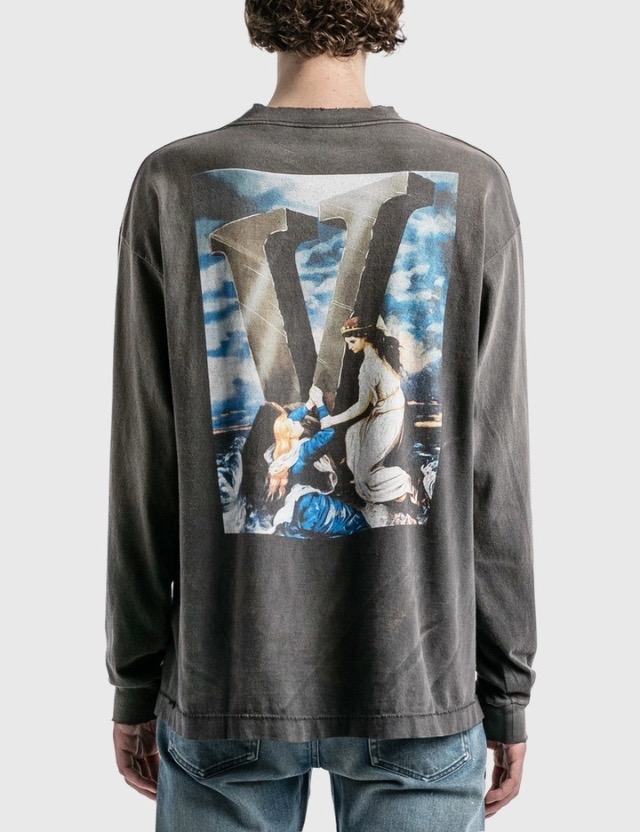 秋新作 セントマイケル 洗濯偽物 プリント シンプル 純綿Tシャツ トップス 長袖 柔らかい ファッション グレイ_6