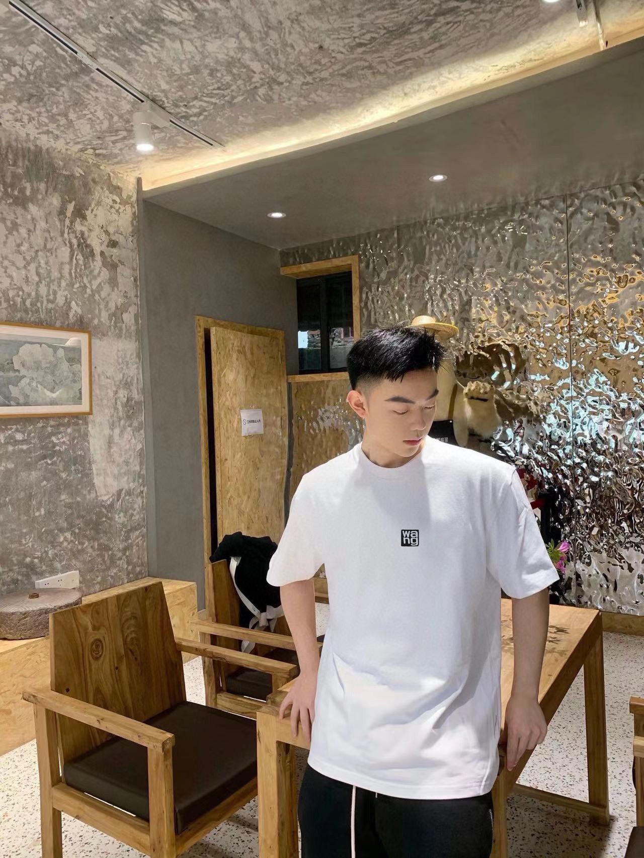 お買い得豊富な アレキサンダーワンtシャツ激安通販 トップス 半袖 純綿Tシャツ シンプル 柔らかい 人気新作 2色可選_5