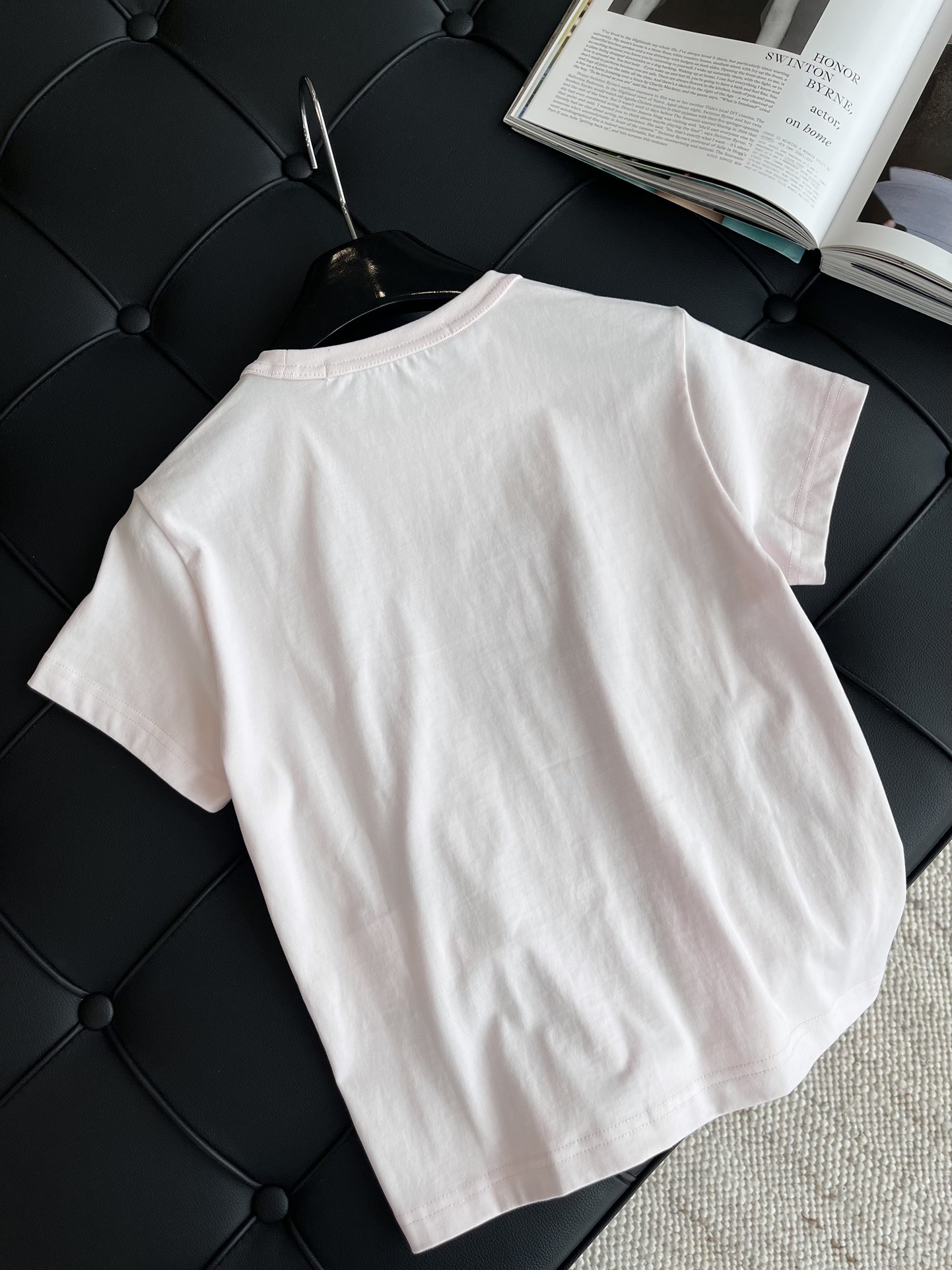 春夏数量限定 アレキサンダーワン tシャツ ピンクｎ級品 トップス 純綿 日常 ファッション シンプル プリント ホワイト_2