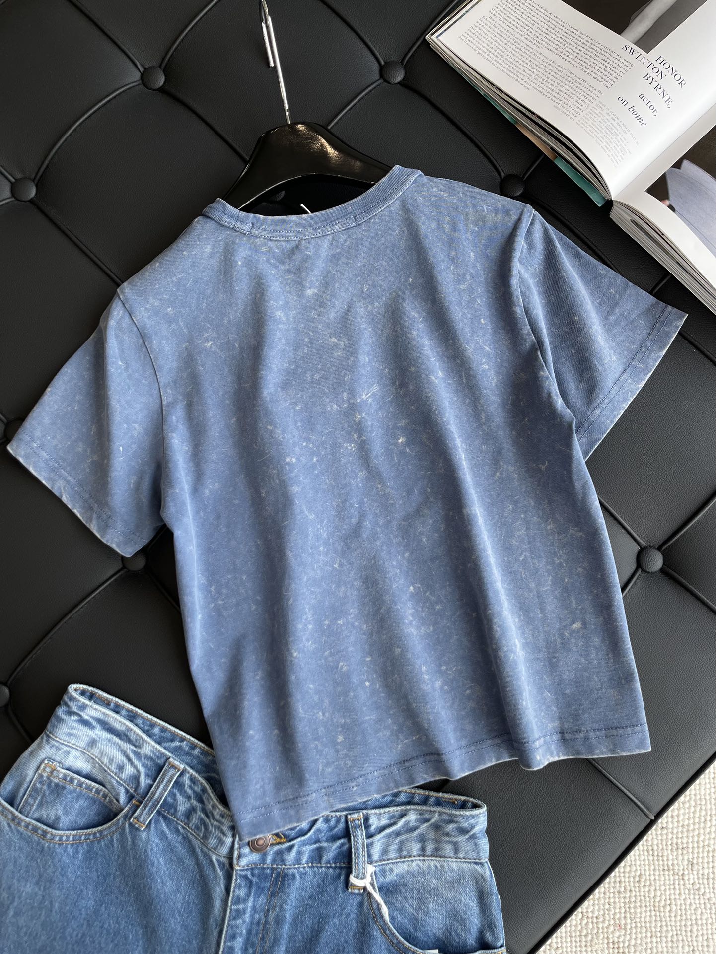 新作到着!! アレキサンダーワン tシャツ コーデ激安通販 トップス ファッション シンプル  純綿 日常 プリント ブルー_2