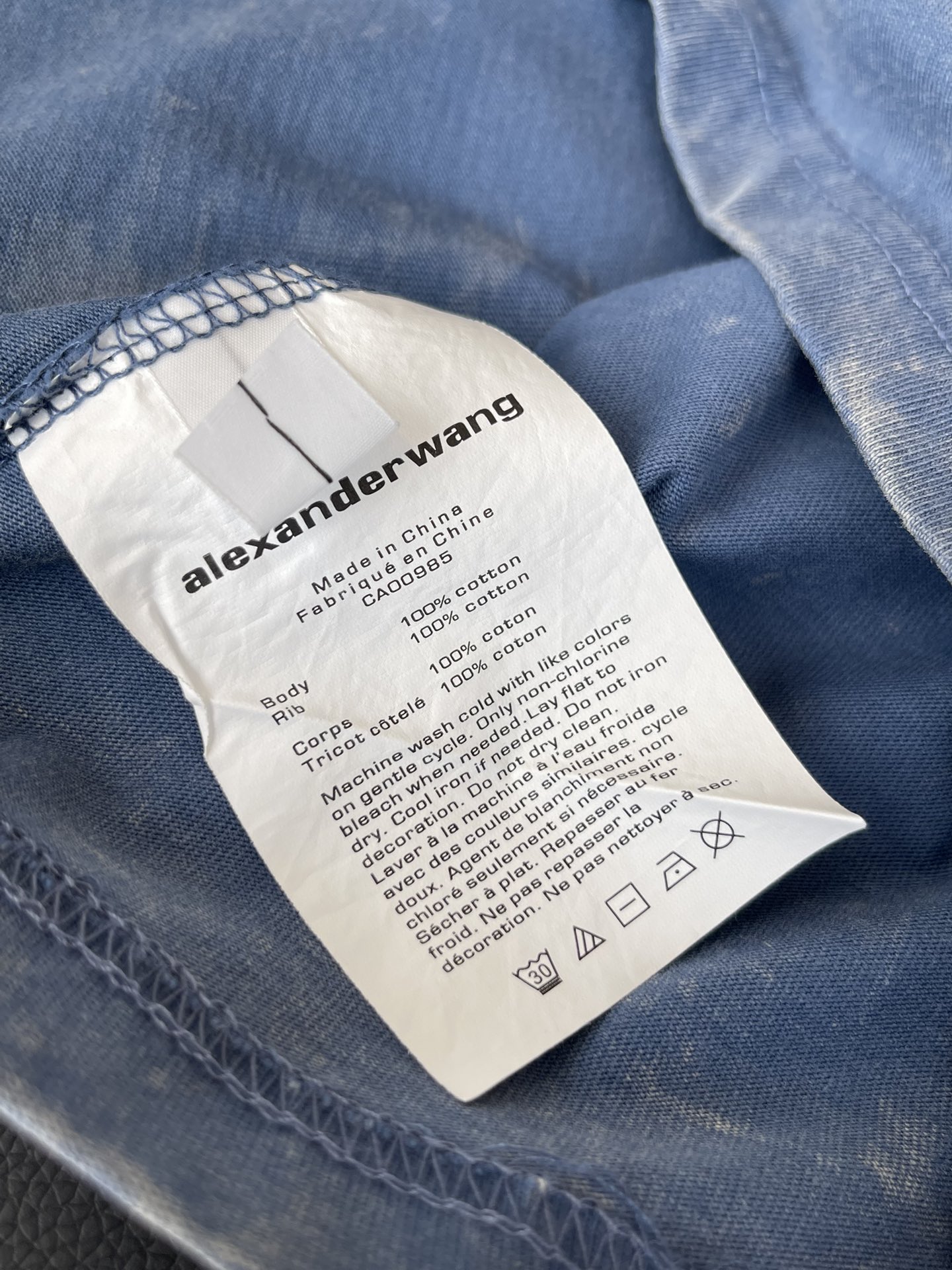 新作到着!! アレキサンダーワン tシャツ コーデ激安通販 トップス ファッション シンプル  純綿 日常 プリント ブルー_7