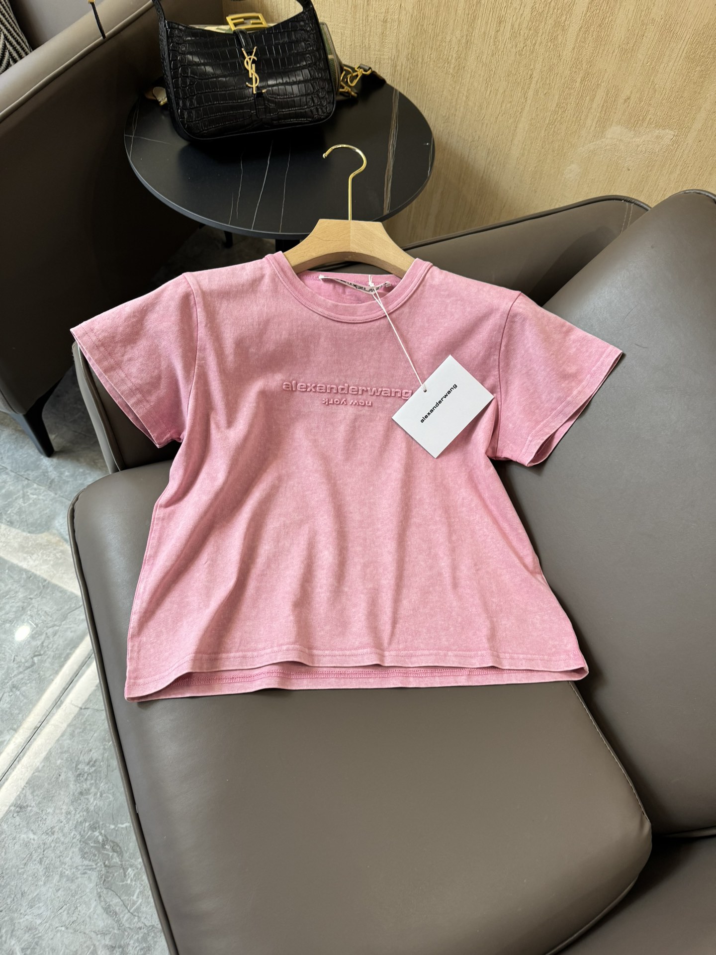 アレキサンダーワン tシャツコピー トップス 人気 Ｔシャツ プリント ファッション シンプル 純綿 日常 ピンク_3