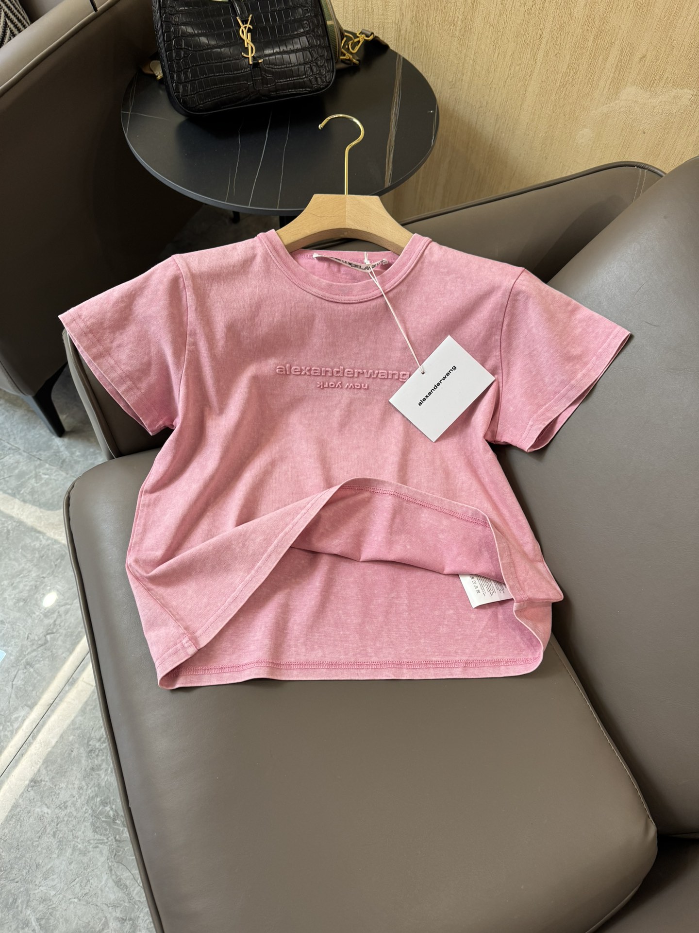 アレキサンダーワン tシャツコピー トップス 人気 Ｔシャツ プリント ファッション シンプル 純綿 日常 ピンク_4