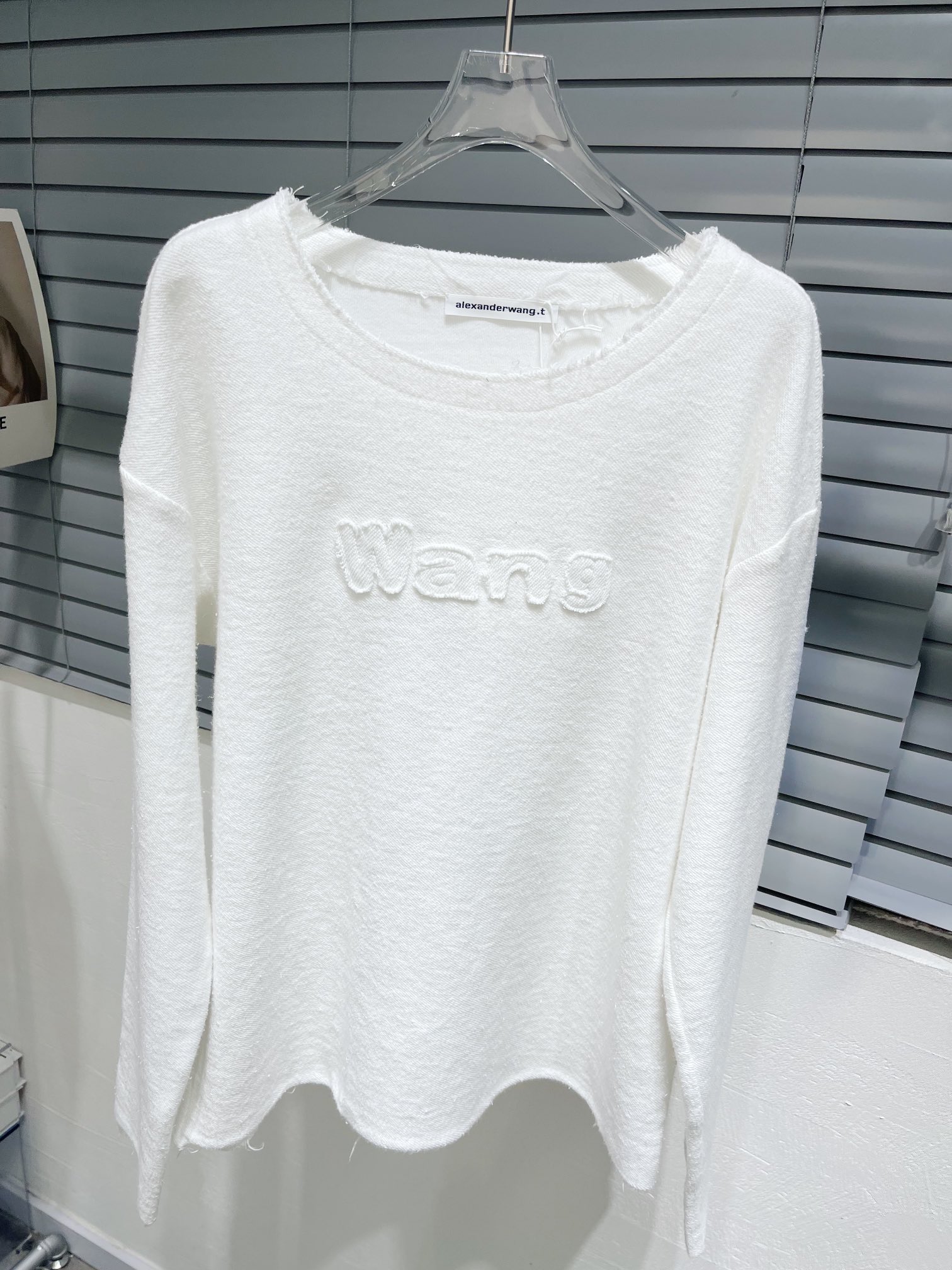 アレキサンダーワン tシャツ セール偽物 トップス 人気 長袖 プリント ファッション シンプル 純綿 日常 ホワイト_6