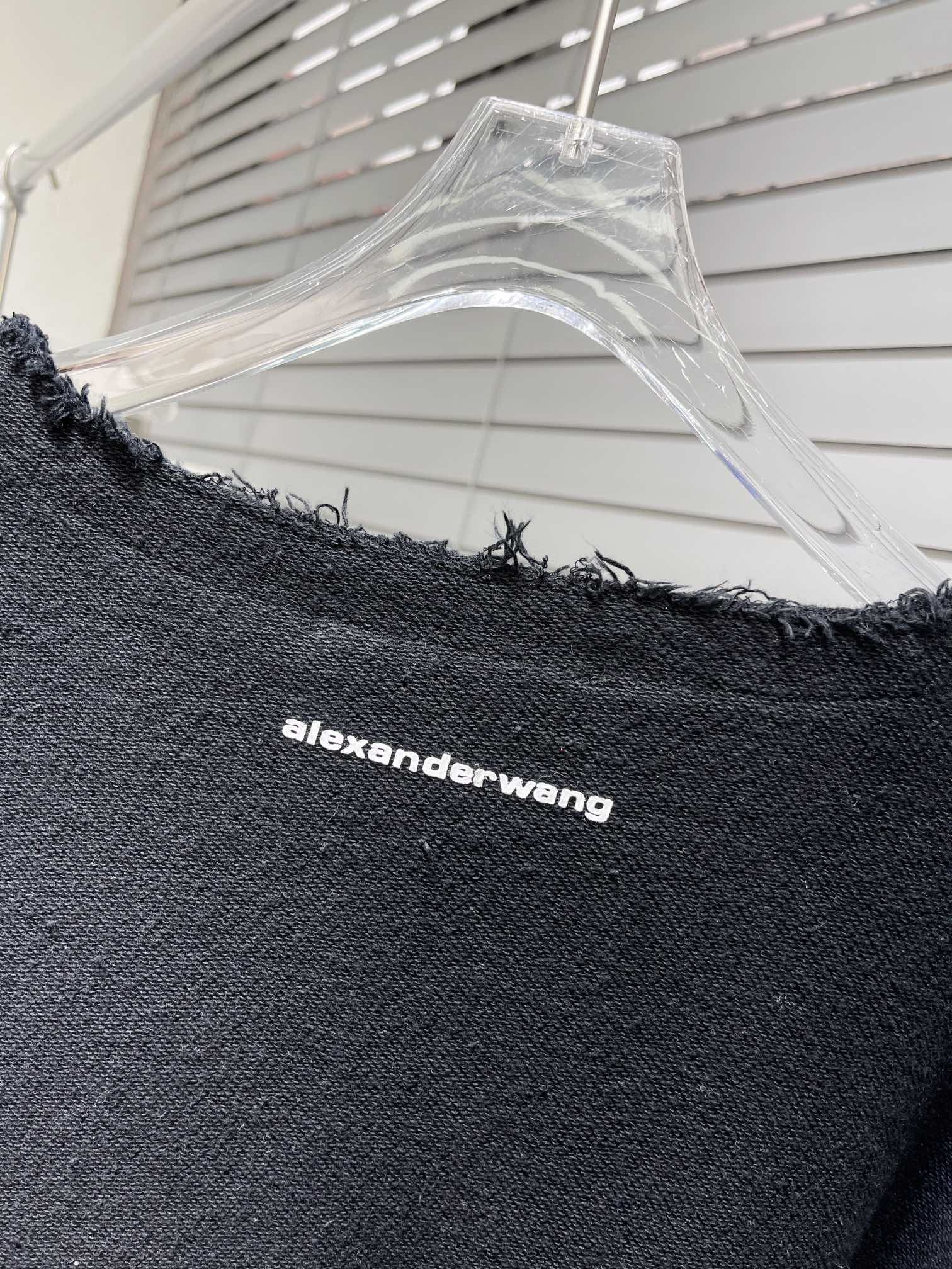 アレキサンダーワン tシャツ レディーススーパーコピー トップス 人気 長袖 ゆったり ファッション シンプル 純綿 ブラック_2
