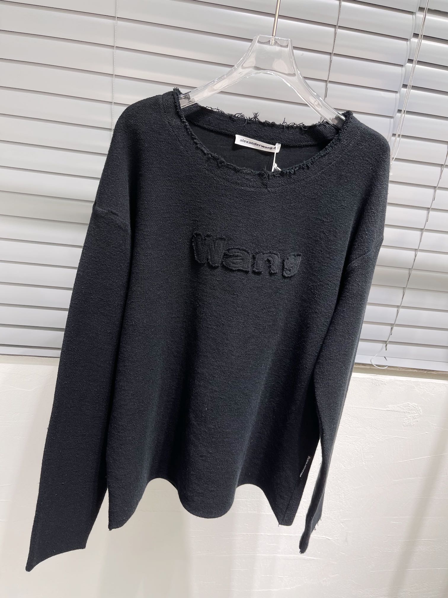 アレキサンダーワン tシャツ レディーススーパーコピー トップス 人気 長袖 ゆったり ファッション シンプル 純綿 ブラック_5