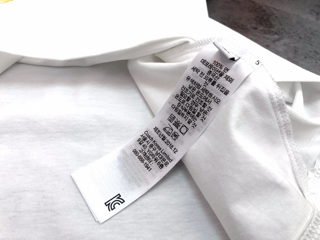 目を引く最新作コーチusa偽物 刺繍Tシャツ  快適  コットン素材_4