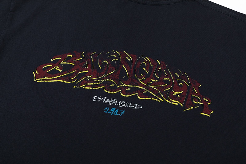 お得100%新品 ヴェトモンシャツ激安通販 純綿 トップス 半袖Tシャツ プリント シンプル 人気新作 2色可選_4