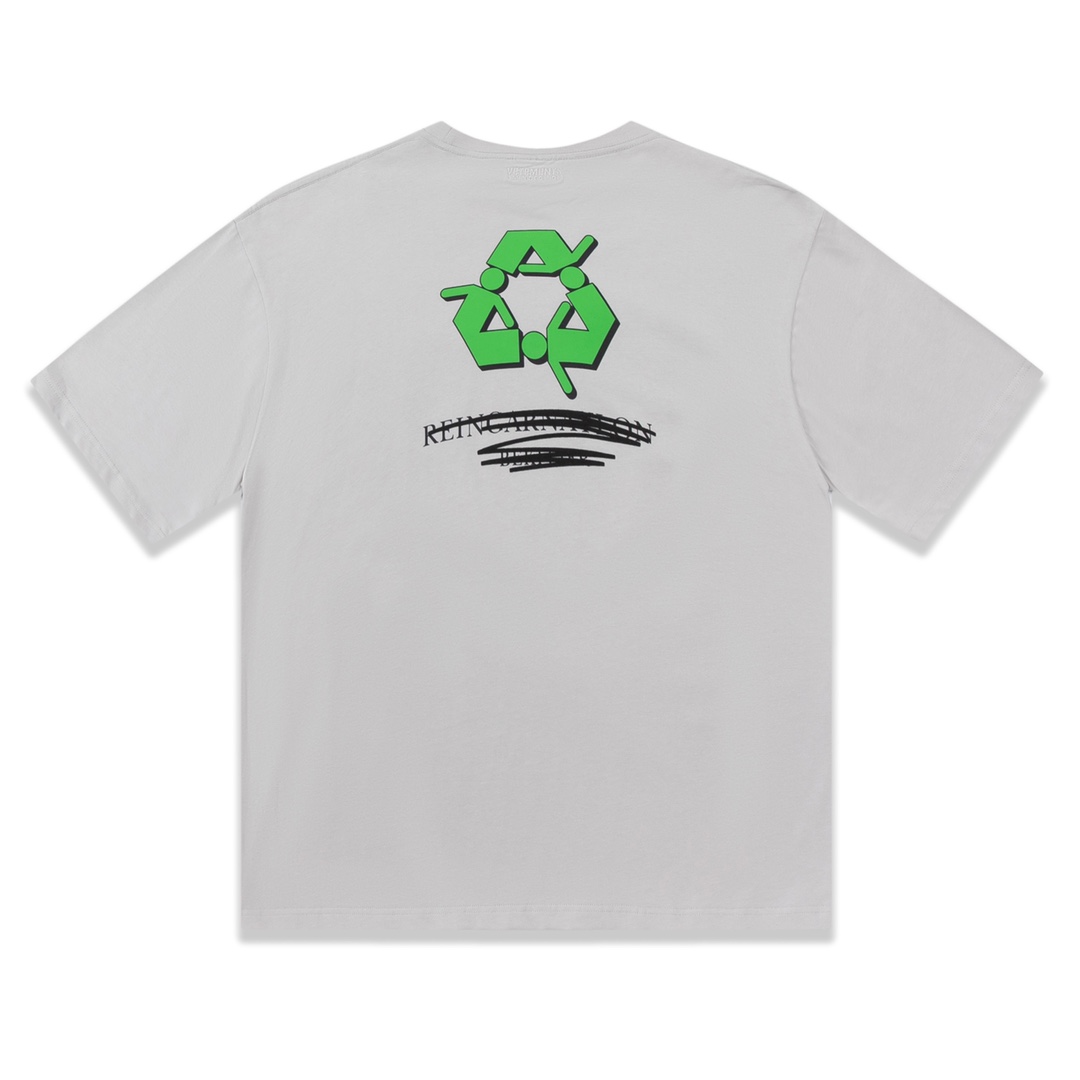 夏 新作登場 ヴェトモン tシャツ 新作ｎ級品 純綿 トップス 半袖 プリント リサイクル 流行 夏新品 2色可選_2
