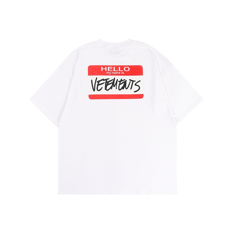 HOT100%新品 ヴェトモン スタッフtシャツコピー 純綿 トップス 半袖 ファッション ロゴプリント 2色可選_3
