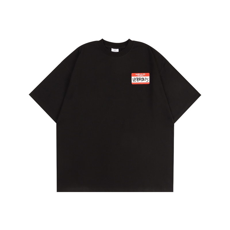 HOT100%新品 ヴェトモン スタッフtシャツコピー 純綿 トップス 半袖 ファッション ロゴプリント 2色可選_4