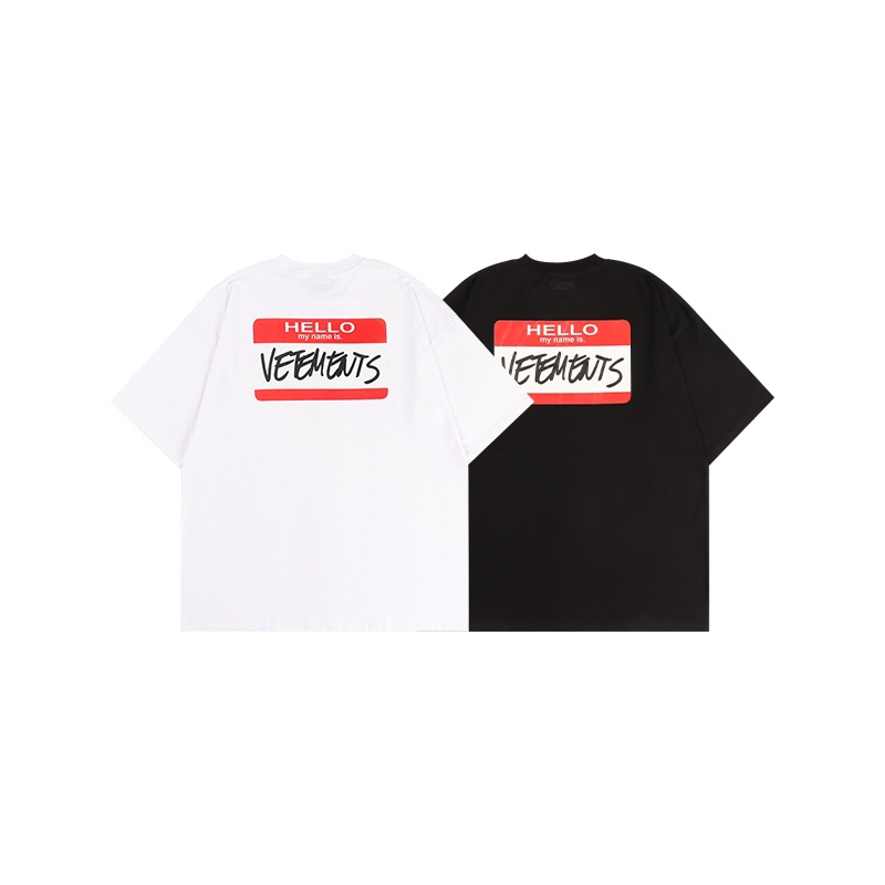 HOT100%新品 ヴェトモン スタッフtシャツコピー 純綿 トップス 半袖 ファッション ロゴプリント 2色可選_9