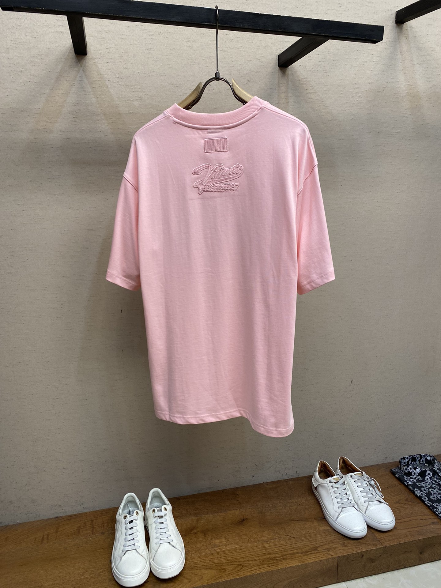 お買い得大人気 ヴェトモン パーカー ユニコーンコピー 純綿 トップス 短袖 シンプル 日常 男女兼用 ピンク_2