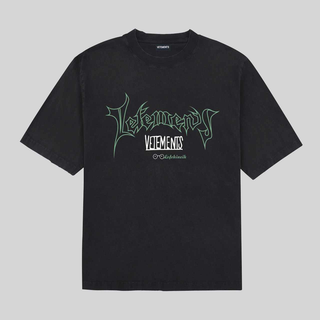 品質保証安い ヴェトモン tシャツ レディースコピー 純綿 トップス 短袖 プリント アメリカ風 シンプル 男女兼用 ブラック_8