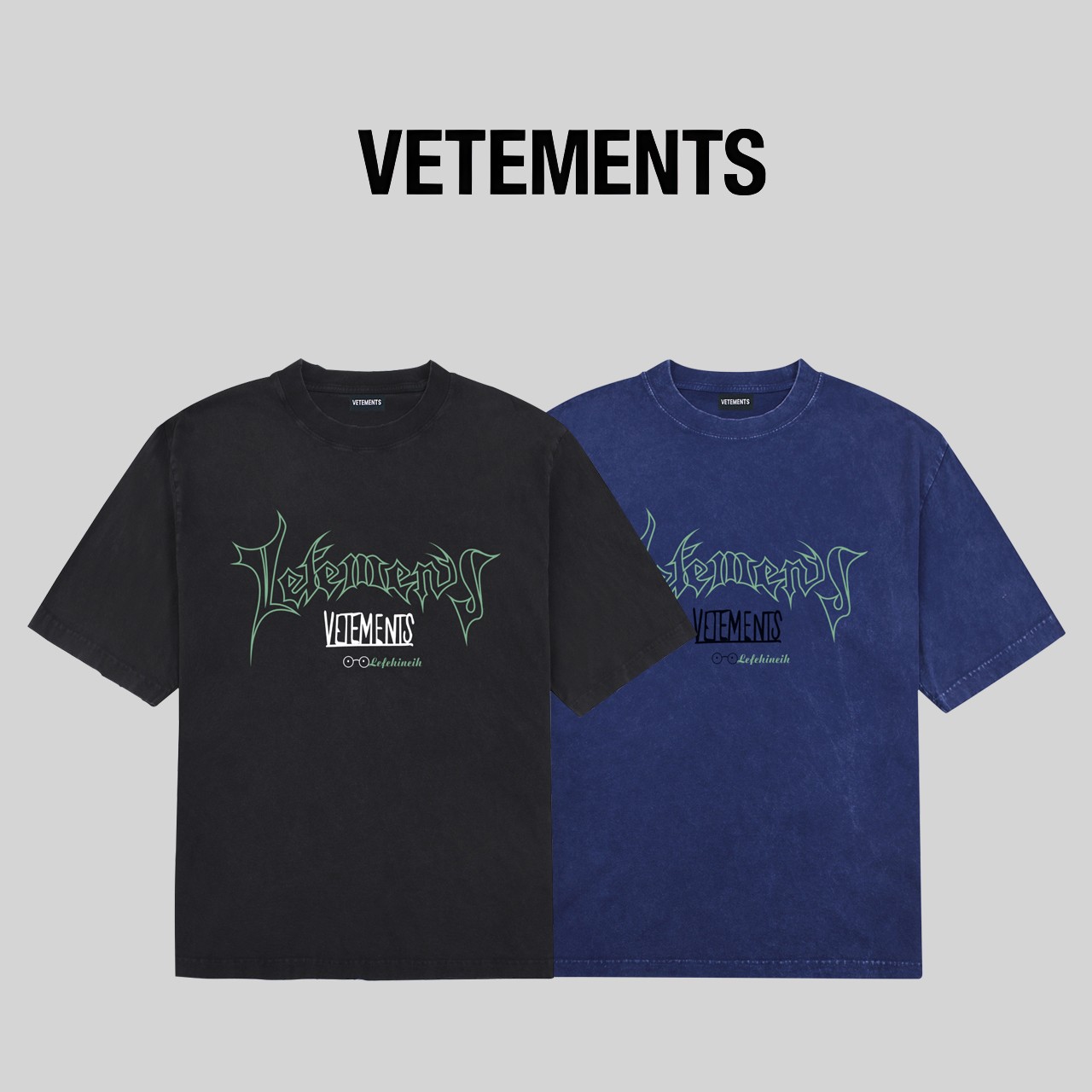 品質保証安い ヴェトモン tシャツ レディースコピー 純綿 トップス 短袖 プリント アメリカ風 シンプル 男女兼用 ブラック_9