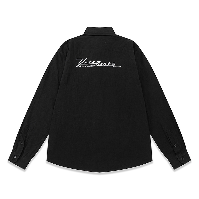 ヴェトモン tシャツ メンズ激安通販 純綿 トップス 長袖 プリント ファッション 流行 ハイネック ロゴプリント ブラック_2