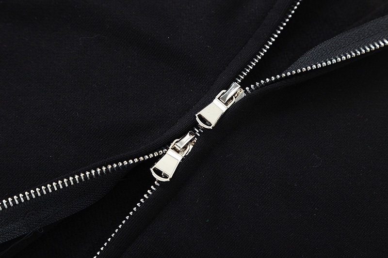ヴェトモンパーカー レディースコピー 純綿 秋冬服トップス 長袖 フード付き 青いロゴプリント 厚い 人気 ブラック_6